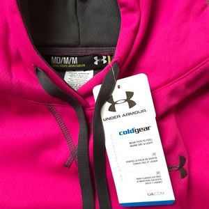 Women’s Under Amour coldgear hooded sweatshirt M